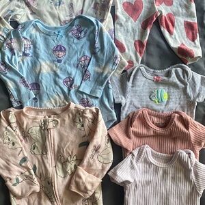 Adorable Baby Onesie Set with Fun Prints